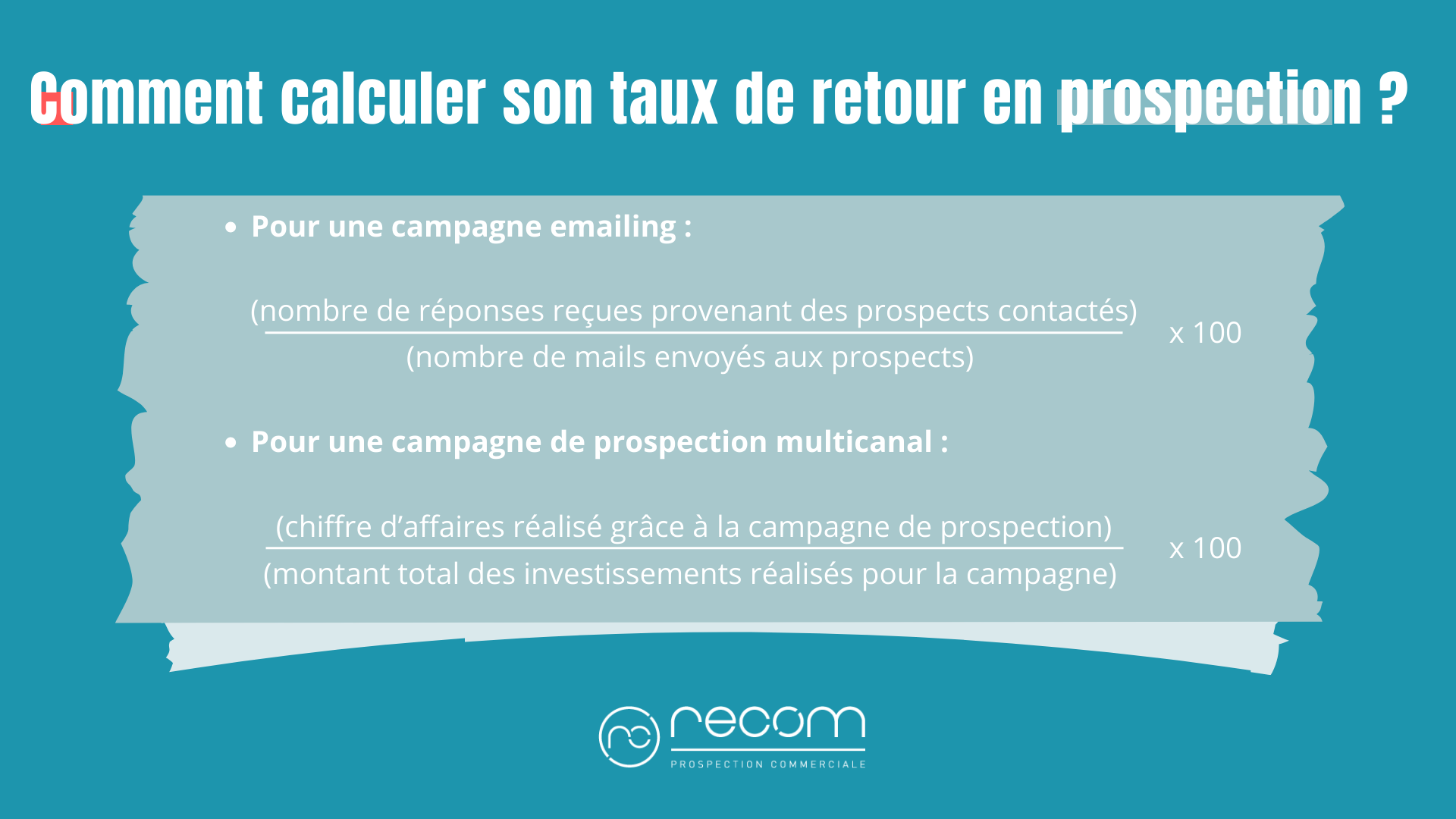 Comment calculer le taux de retour en prospection